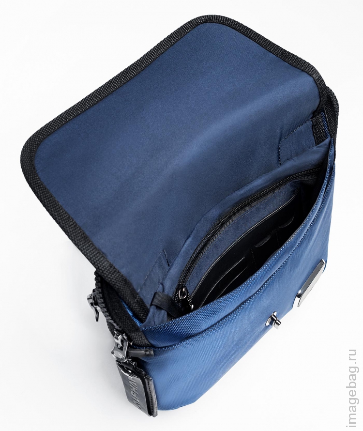 ALPHA Y02 blue Деловая сумка через плечо-8