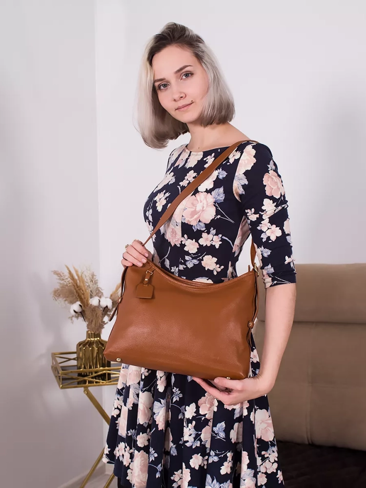 Сумка женская шоппер Paul Rayner brown 8214