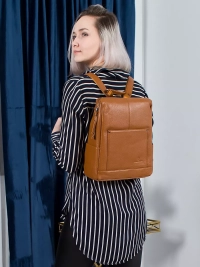 Городской женский рюкзак коричневый Paul Rayner Carol 1071