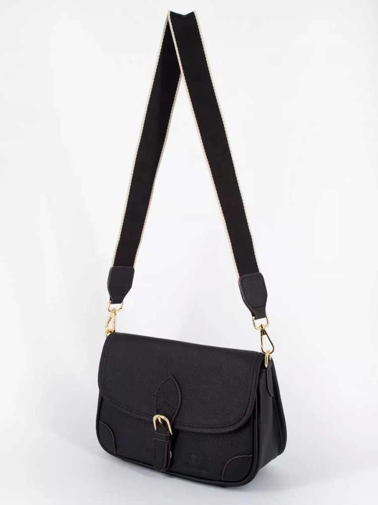 Женская кожаная сумка Paul Rayner black 6333