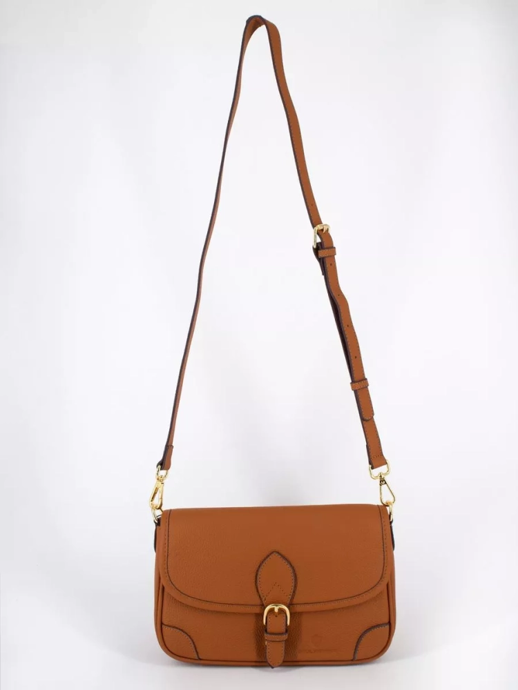 Женская кожаная сумка Paul Rayner brown 6333