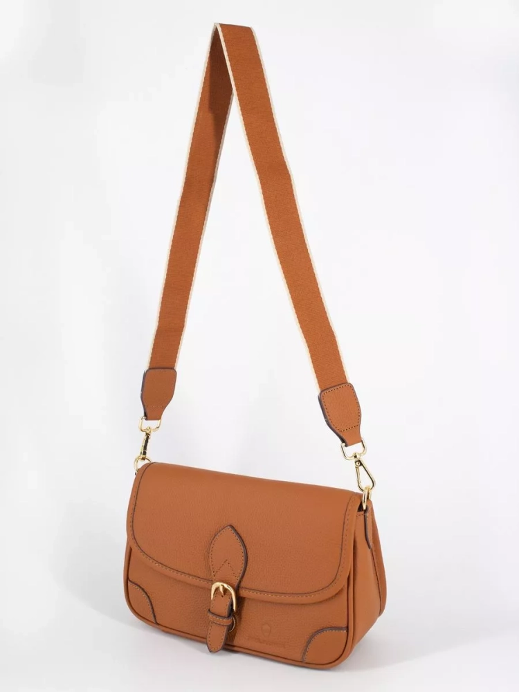 Женская кожаная сумка Paul Rayner brown 6333