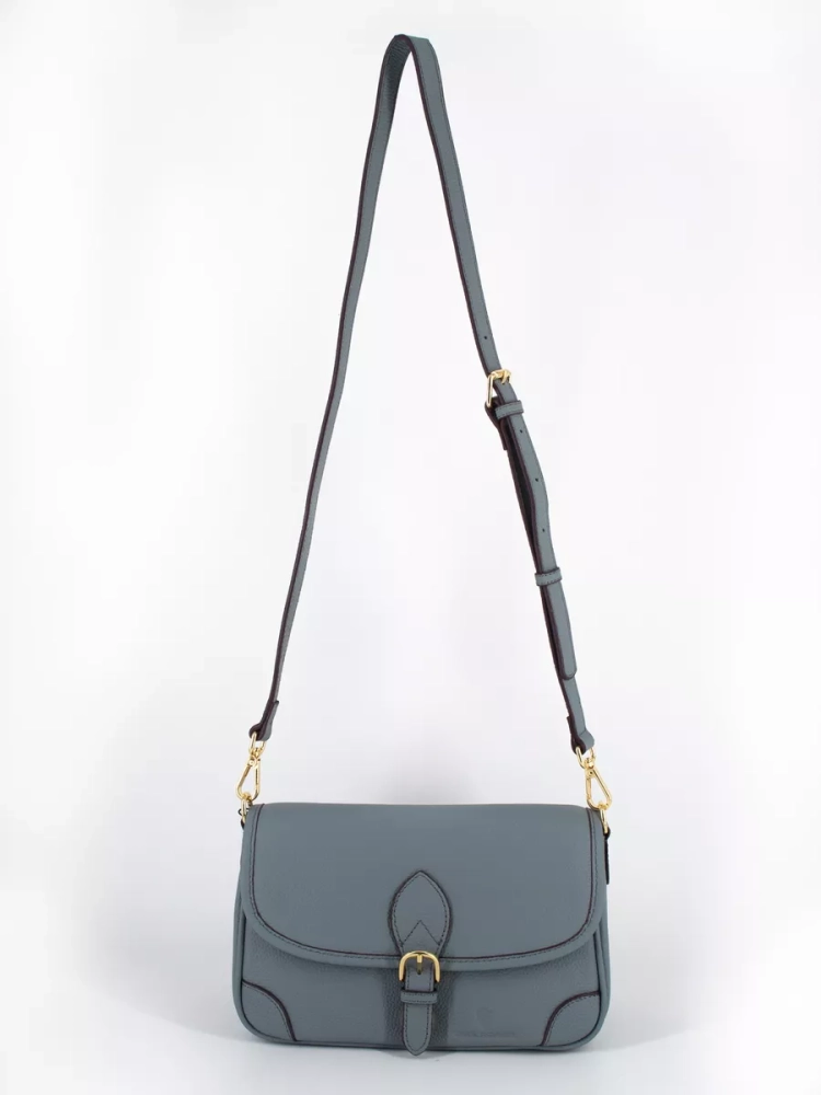 Женская кожаная сумка Paul Rayner blue 6333