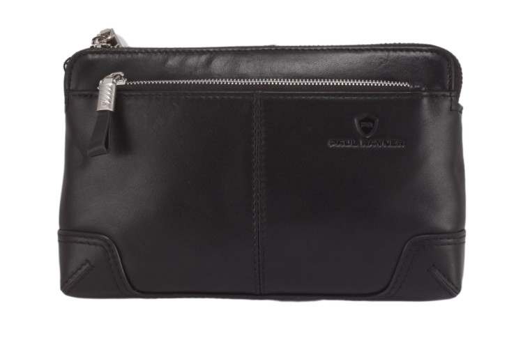  Мужской клатч на молнии Paul Rayner 0357269-10 черный/black _4885