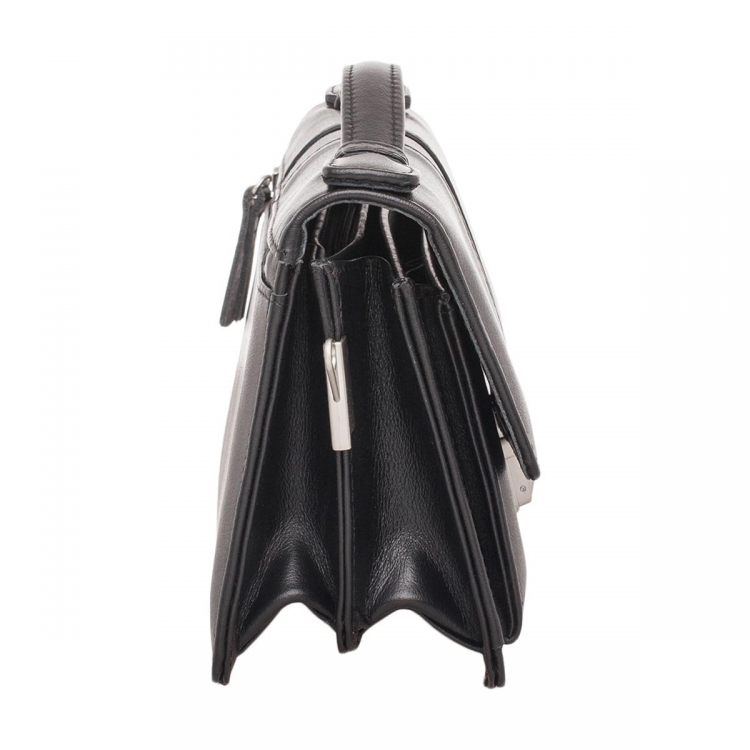 Барсетка мужская из натуральной кожи Alford Black