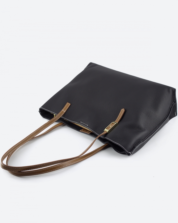 Женская сумка шоппер черная Paul Rayner black