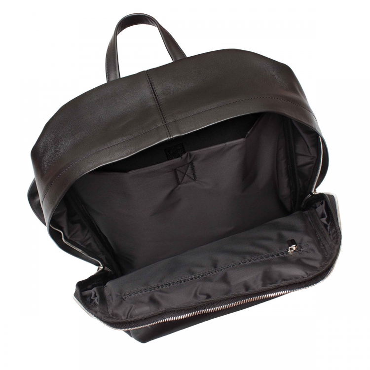 Рюкзак кожаный Adams Dark Black