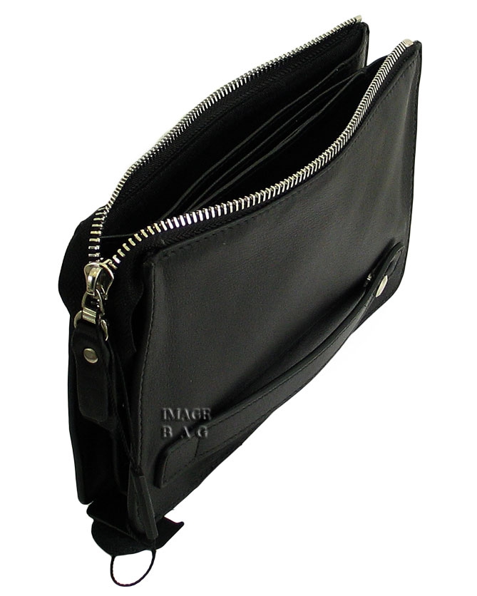 Стильный клатч мужской на молнии IP Collection 818-2-77ip3
