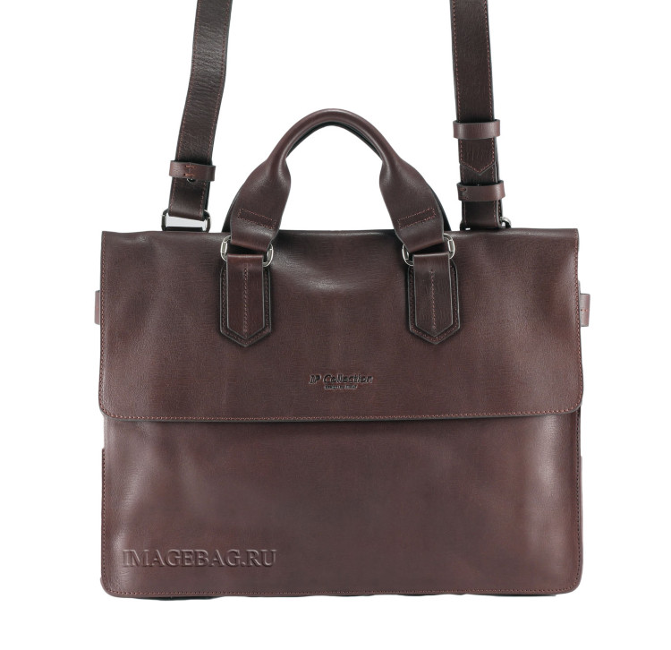 Деловая сумка коричневая IP Collection 2016-5-87_