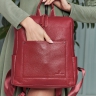 Женский рюкзак городской красный Paul Rayner red 1071