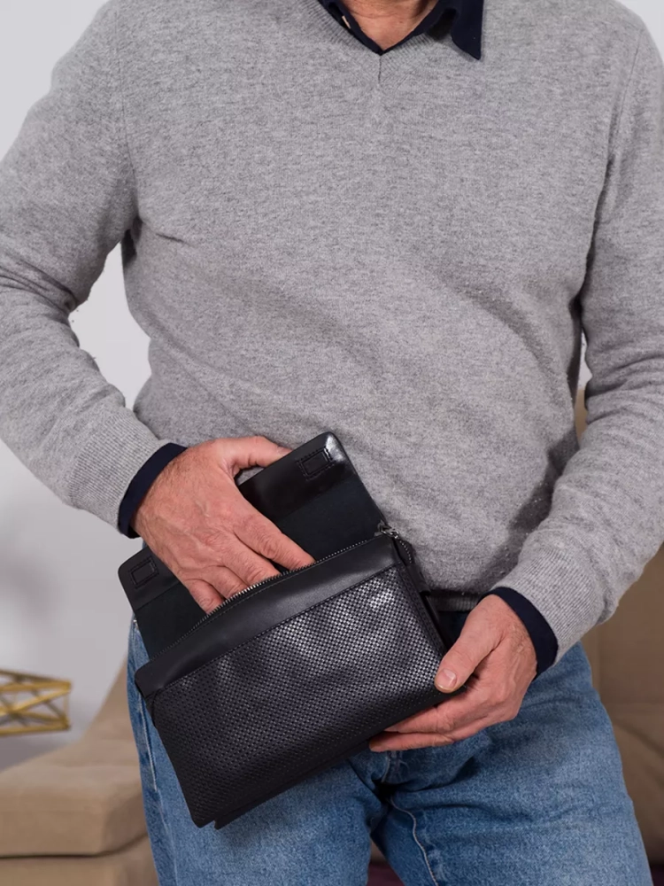 Мужской клатч барсетка на молнии Paul Rayner 035136-1