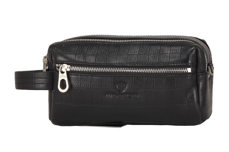 Мужской несессер из натуральной кожи с плечевым ремнем Paul Rayner 0351110E2-351_0981