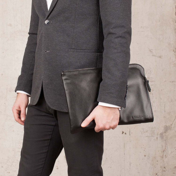 Кожаная папка Bampton Black