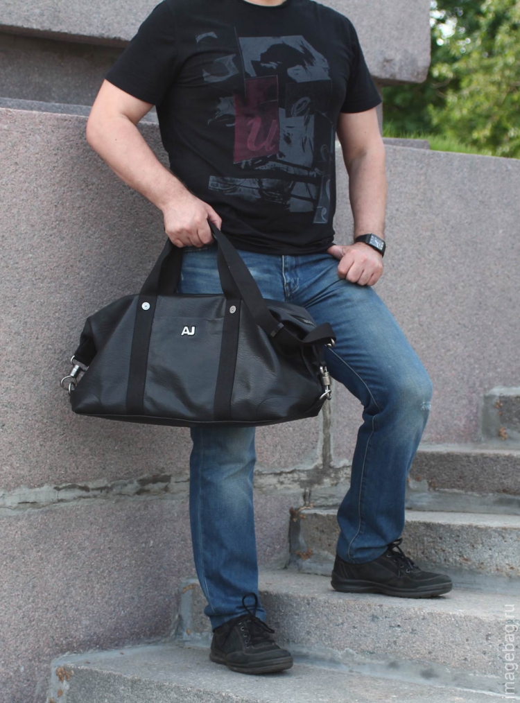 Кожаная сумка для фитнеса Armani 078006-366.6
