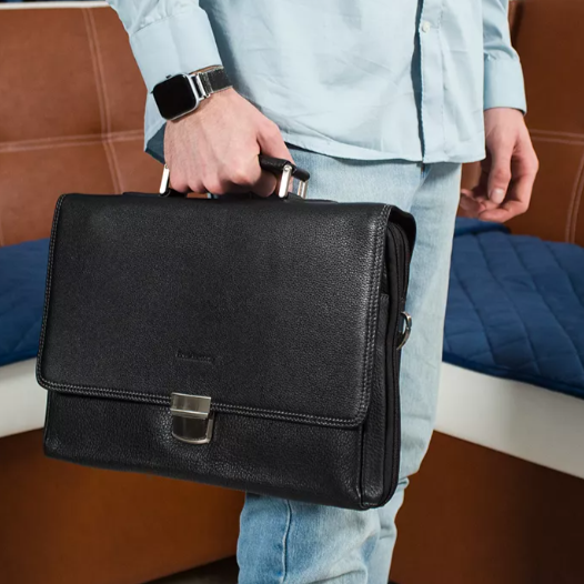 Деловой портфель мужской из натуральной кожи Anre Aragosta 0213-21