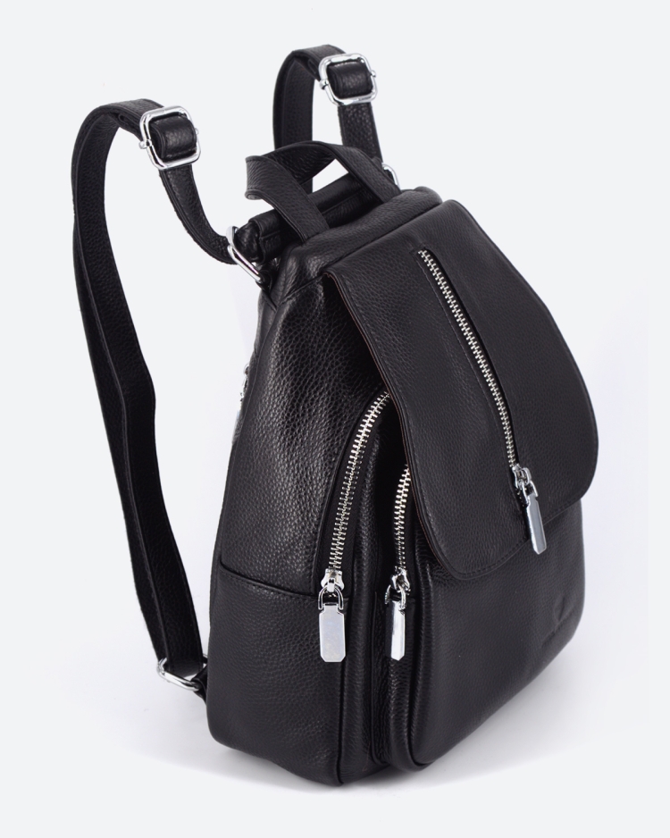 Рюкзак женский кожаный Paul Rayner черный 1031