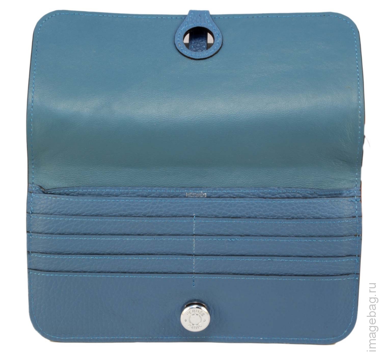 Женский кошелёк Hermes blue 535 HE-7299