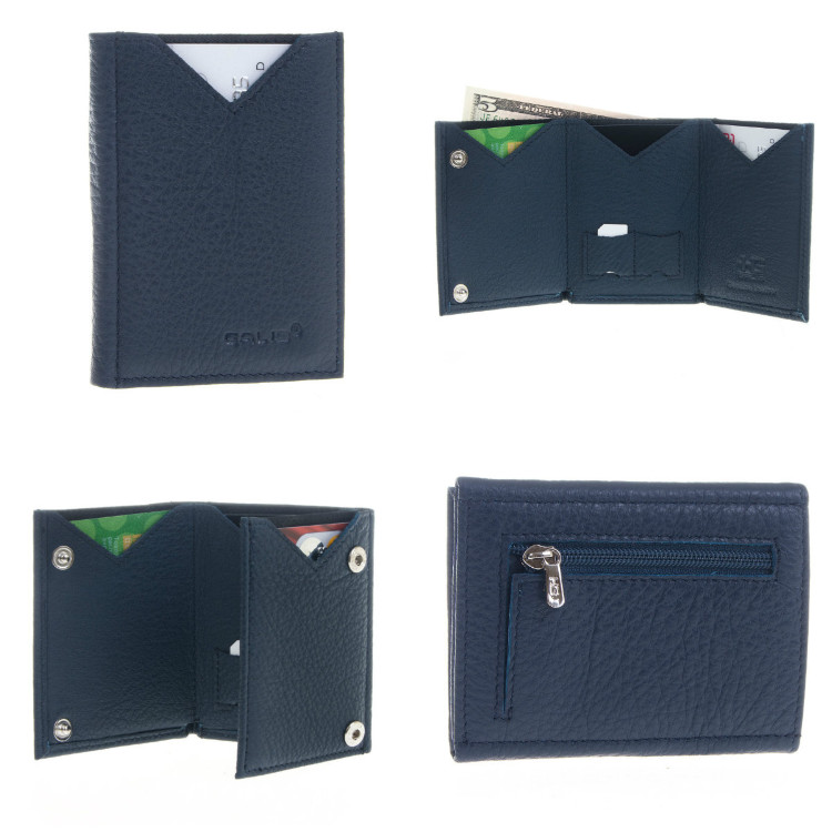 Визитница кожаная Galib 11M001R-1-BLUE