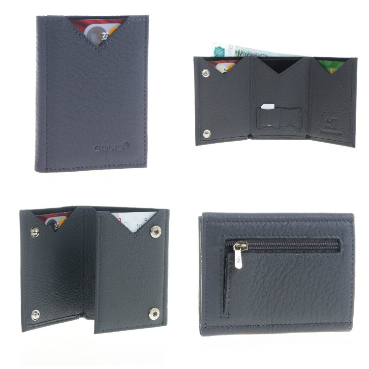 Кожаная визитница Galib 11M001R-1-GRAY