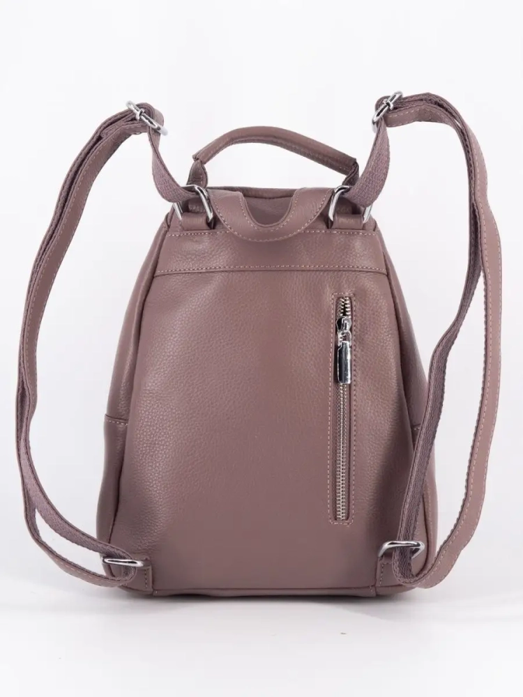 Рюкзак женский кожаный Paul Rayner розовый 1031