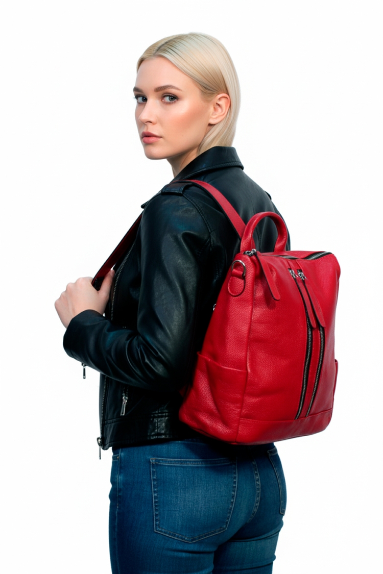 Женский городской рюкзак красный Paul Rayner (Grace) red