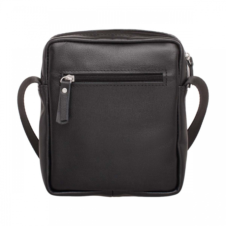 Компактная мужская сумка на плечо Parker Black