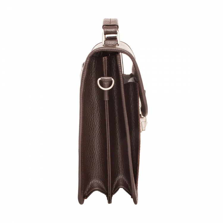 Компактный коричневый мужской портфель Bishop Brown