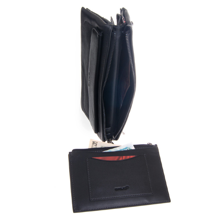 Кожаный клатч мужской на молнии GALIB 7M152