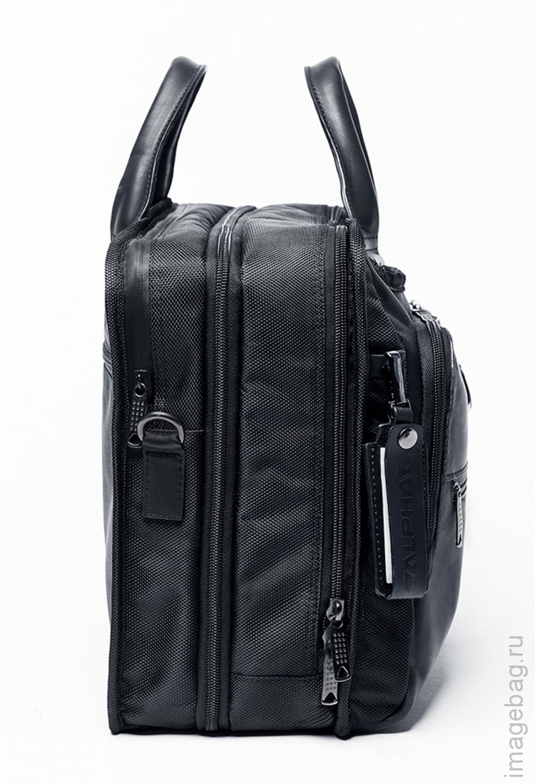 ALPHA X01 black Деловая сумка для документов черная-6